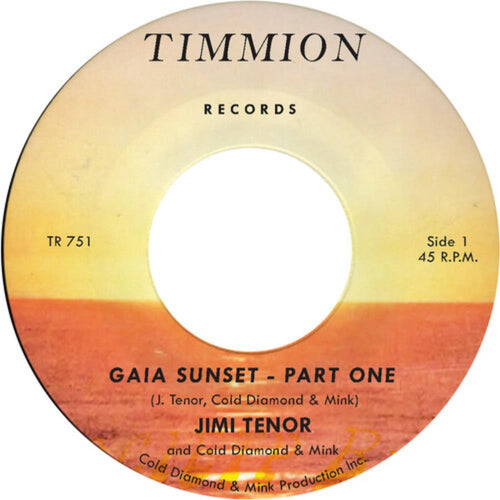 Jimi Tenor With Cold Diamond And Mink - Gaia Sunset - Yellow - 7-inch Vinyl