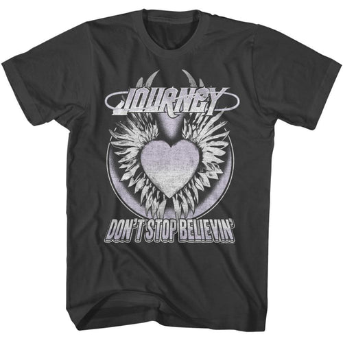 Journey Dont Stop Believing Heart Adult Short-Sleeve T-Shirt
