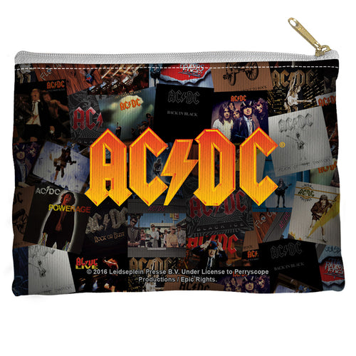 AC/DC Albums Accessory Pouch - 100% Spun Polyester with straight bottom