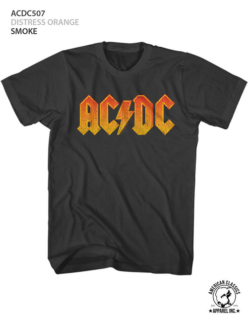 AC/DC Distress Orange Adult Short-Sleeve T-Shirt