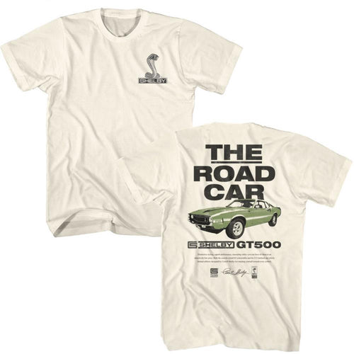 Carroll Shelby Road Car F B Adult Short-Sleeve T-Shirt