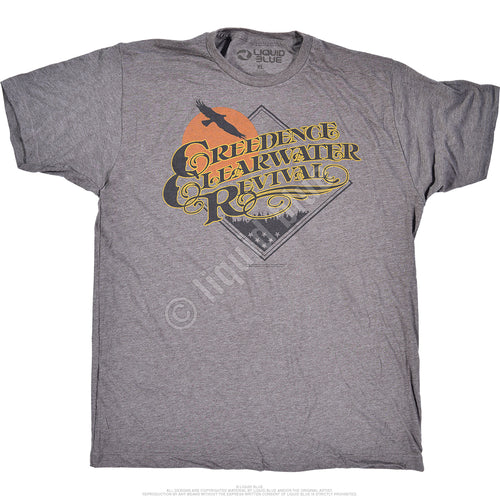 Creedence Clearwater Revival Bayou Country Poly Cotton Short-Sleeve T-Shirt