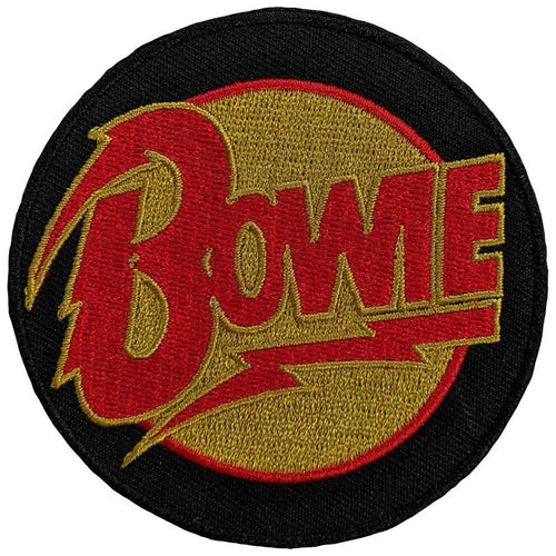 David Bowie Diamond Dogs Logo Circle Standard Woven Patch