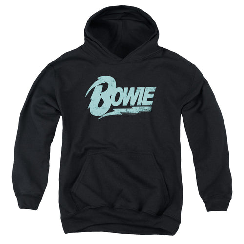 David Bowie Logo Youth 50% Cotton 50% Poly Pull-Over Hoodie