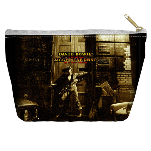 David Bowie Ziggy Stardust Alternate Art Accessory Pouch - 100% Spun Polyester with tapered bottom