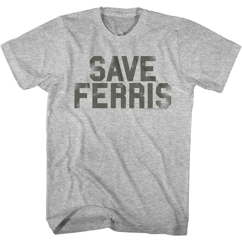 Ferris Bueller's Day Off Special Order Save Ferris Penant Adult Short-Sleeve T-Shirt
