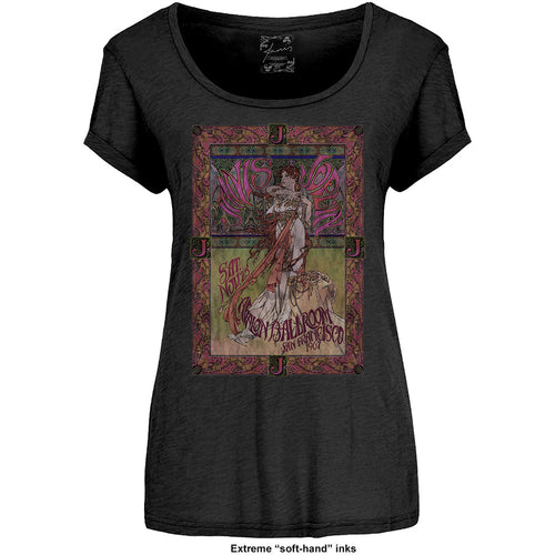Janis Joplin Avalon Ballroom '67 Ladies T-Shirt