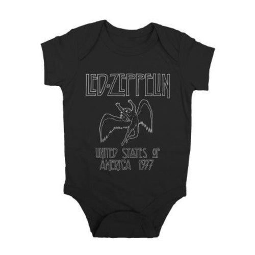 Led Zeppelin - USA 1977 Creeper/Romper Baby & Toddler Apparel