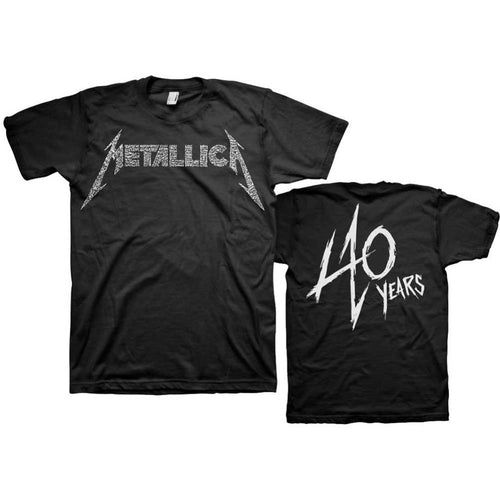 Metallica 40th Anniversary Songs Logo Unisex T-Shirt