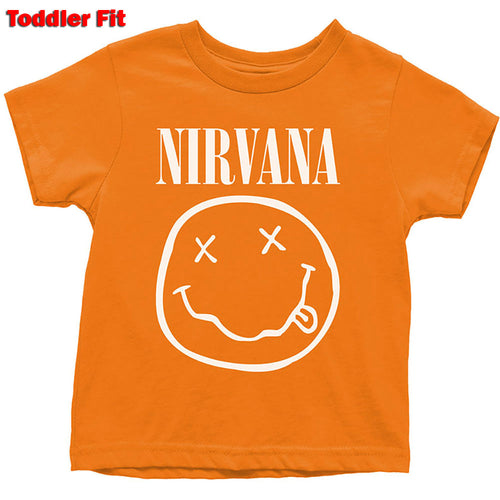 Nirvana White Smiley Kids Toddler T-Shirt