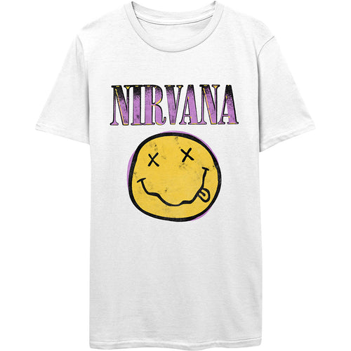 Nirvana Xerox Smiley Pink Unisex T-Shirt