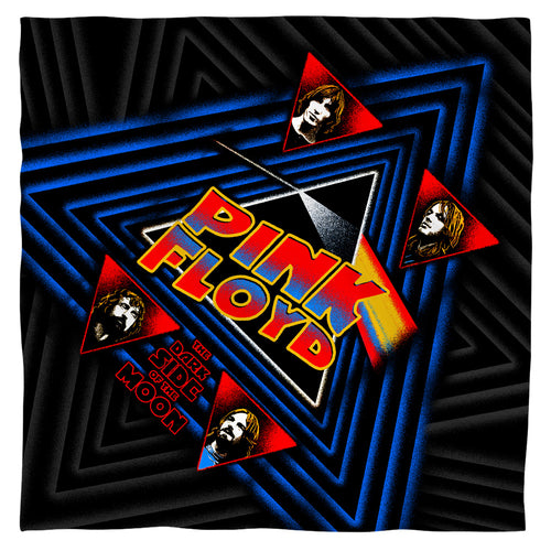 Pink Floyd Funkside 100% Polyester Bandana - 21 x 21 inches - 1-Sided