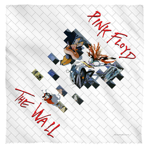 Pink Floyd The Wall 2 100% Polyester Bandana - 21 x 21 inches - 1-Sided
