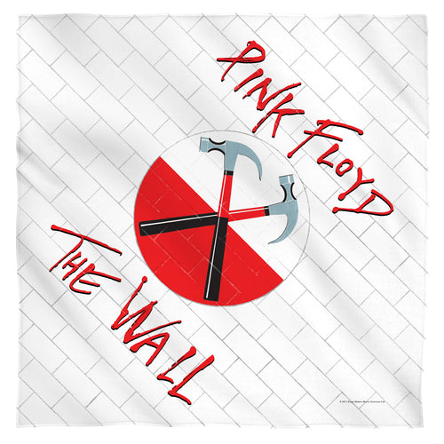 Pink Floyd The Wall 100% Polyester Bandana - 21 x 21 inches - 1-Sided