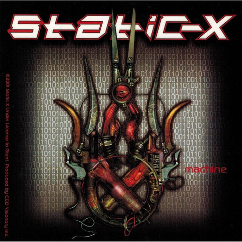 Static-X Band Machine Album Art Sticker