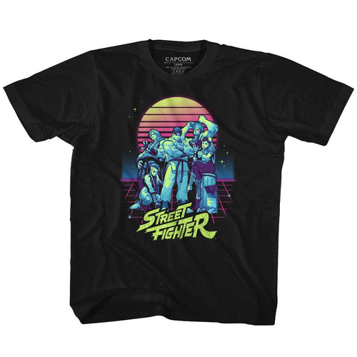 Street Fighter Synthwave Fighter T-Shirt