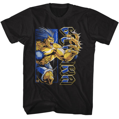 Street Fighter 90S Style Blanka Adult Short-Sleeve T-Shirt