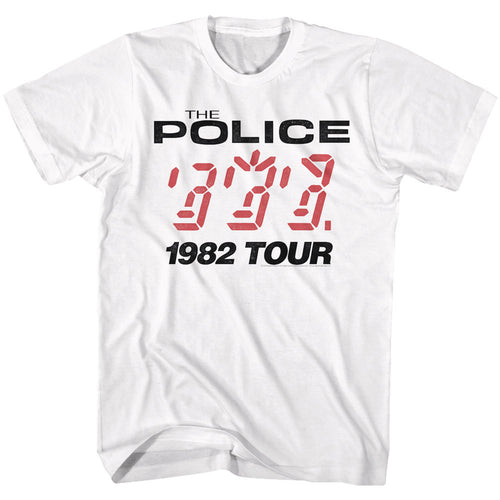 The Police 1982 Tour Adult Short-Sleeve T-Shirt