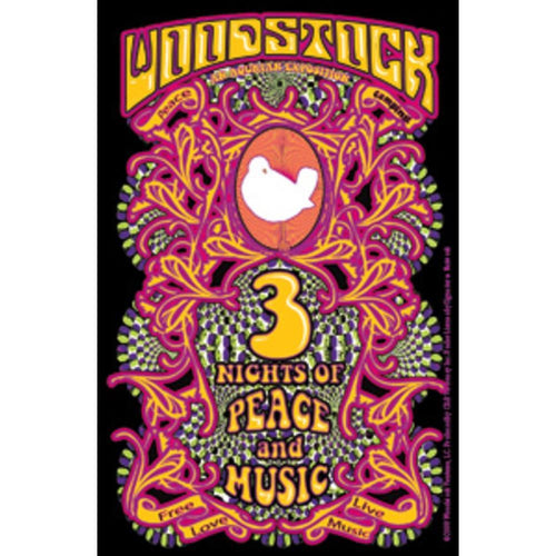 Woodstock 3 Nights Sticker