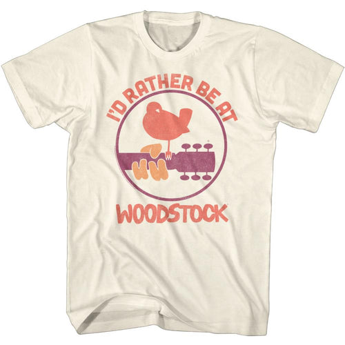 Woodstock Id Rather Be Adult Short-Sleeve T-Shirt