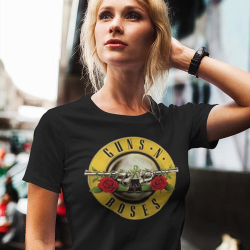 Guns N' Roses Classic Bullet Logo  Ladies T-Shirt