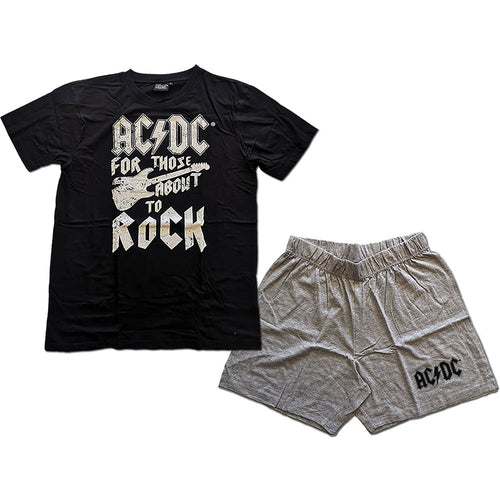 AC/DC FTATR Guitar Unisex Summer Pyjamas