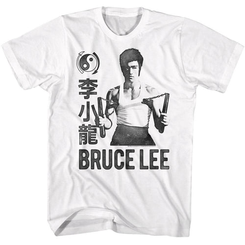 Bruce Lee Monochrome Stacking Adult Short-Sleeve T-Shirt