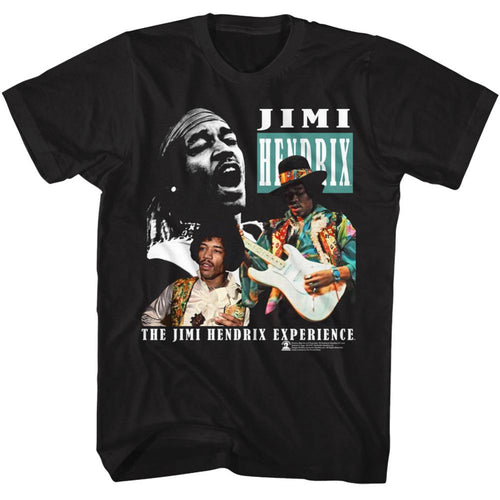 Jimi Hendrix Three Photos Adult Short-Sleeve T-Shirt