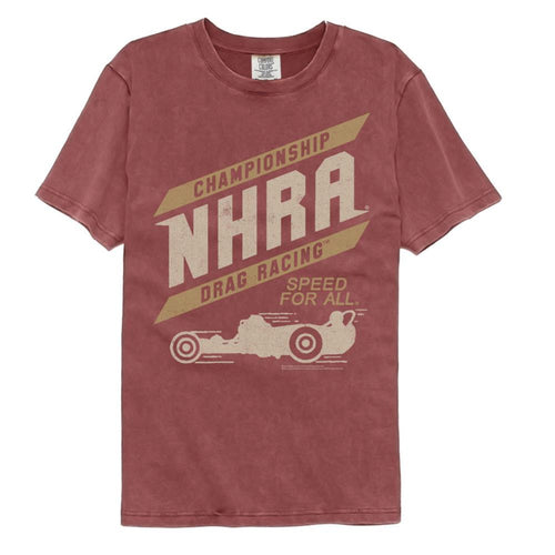 NHRA Championship Drag Racing Adult Short-Sleeve Comfort Color Tshirt