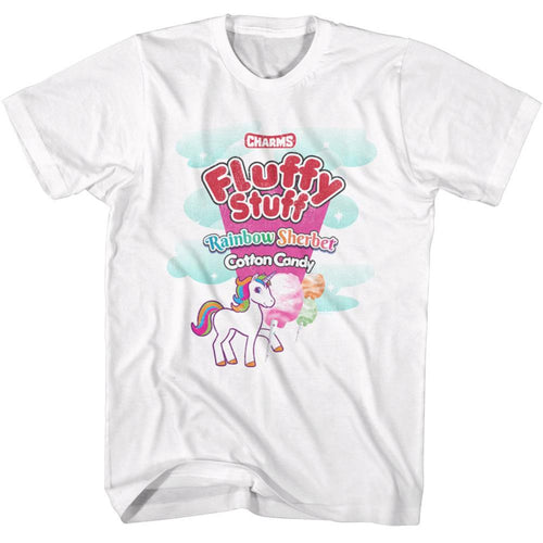 Tootsie Roll Fluffy Stuff Rainbow Sherbert Adult Short-Sleeve T-Shirt