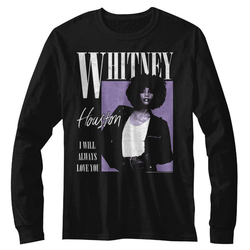 Whitney Houston Always Love You Adult Long-Sleeve Tshirt
