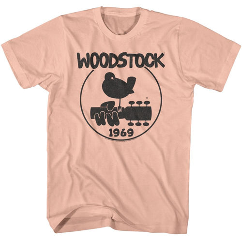 Woodstock Logo 1969 Adult Short-Sleeve T-Shirt