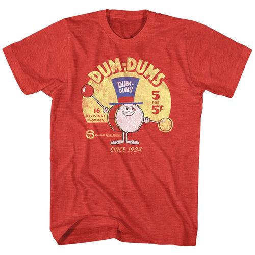 Dum Dums Drum Man Ad Adult Short-Sleeve T-Shirt