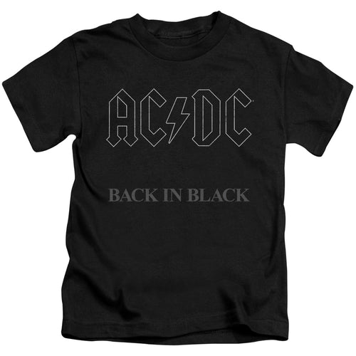 AC/DC Special Order Back In Black Juvenile 18/1 100% Cotton Short-Sleeve T-Shirt