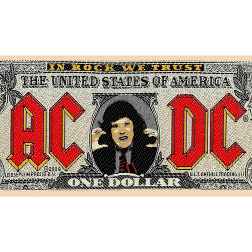 AC/DC Bank Note Standard Woven Patch