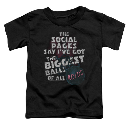 AC/DC Special Order Big Balls Toddler 18/1 100% Cotton Short-Sleeve T-Shirt