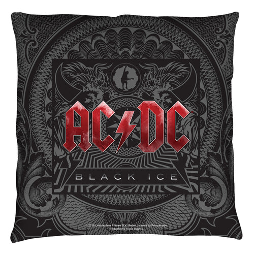 AC/DC Black Ice Cover Throw Pillow