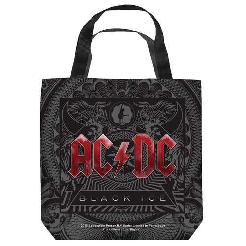 AC/DC Black Ice Cover Tote Bag Spun Polyester