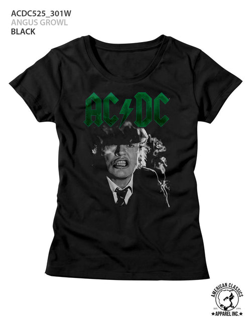 AC/DC Special Order Angus Growl Ladies S/S T-Shirt