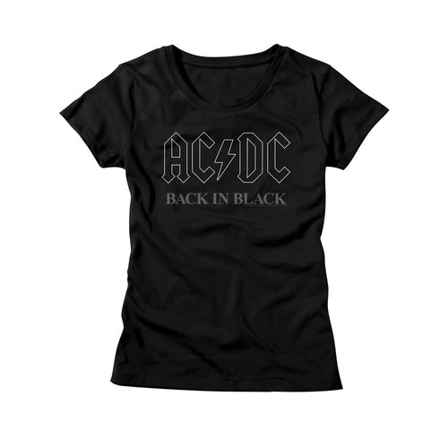 AC/DC Backinblack3 Ladies Short-Sleeve T-Shirt