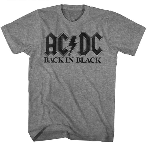AC/DC Bib In Black Adult Short-Sleeve T-Shirt