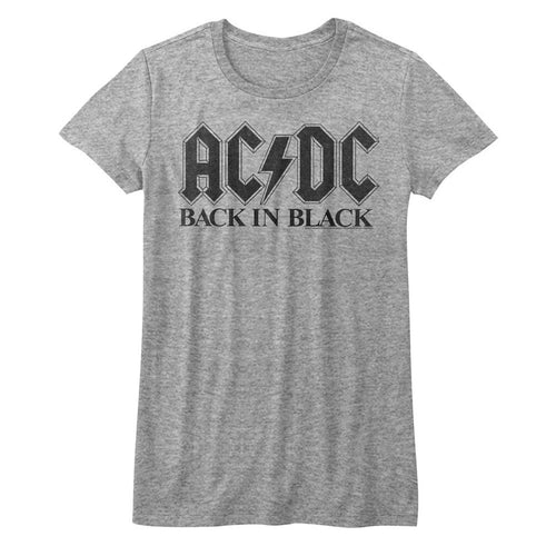 AC/DC Special Order Bib In Black Juniors S/S T-Shirt