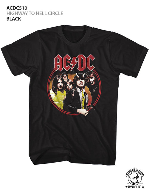 AC/DC Special Order Highway To Hell Circle Adult S/S T-Shirt