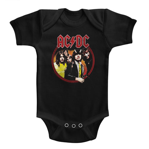 AC/DC Special Order Highway To Hell Circle Infant S/S Bodysuit