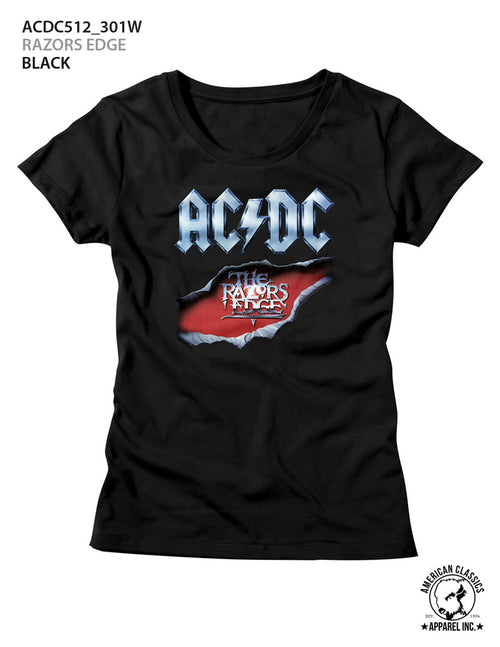 AC/DC Special Order Razors Edge Ladies S/S T-Shirt