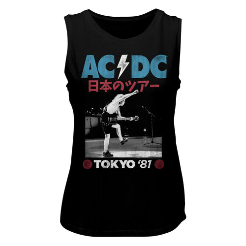 AC/DC Tokyo 81 Ladies Muscle Tank