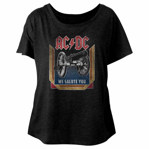AC/DC We Salute You Ladies Short-Sleeve Dolman