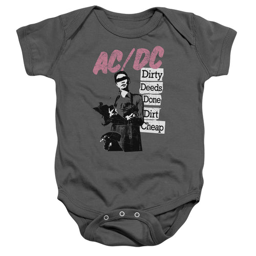 AC/DC Special Order Dirty Deeds Infant's 100% Cotton Short-Sleeve Snapsuit