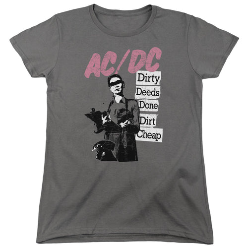 AC/DC Dirty Deeds Women's 18/1 100% Cotton Short-Sleeve T-Shirt