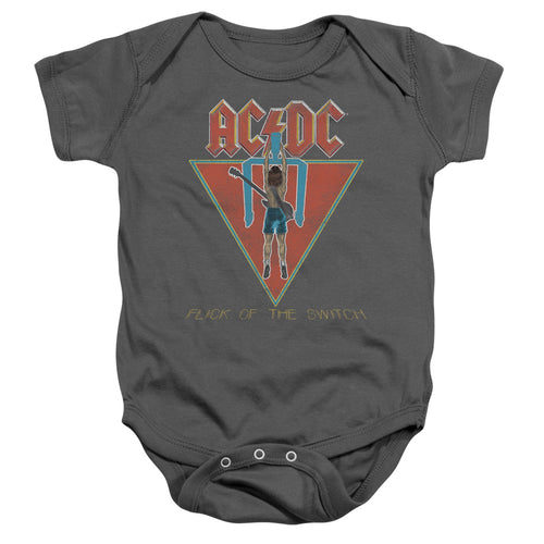 AC/DC Special Order Flick Of The Switch Infant's 100% Cotton Short-Sleeve Snapsuit